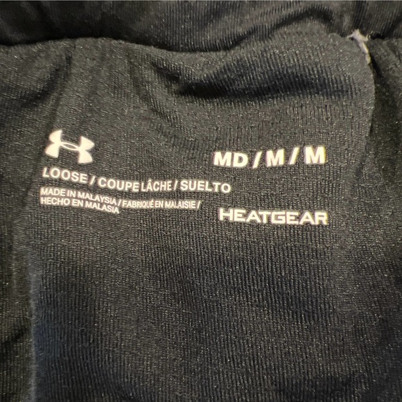 Under‎ Armour Women’s Full Heather Loose Fit Heatgear Running Shorts Size M Gray - Picture 3 of 5